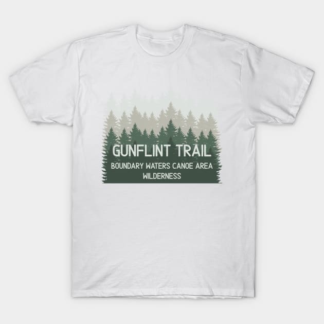 Gunflint Trail Boundary Waters Canoe Area T-Shirt by In-Situ